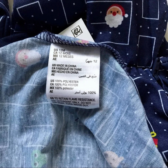 Family PJs NWT Christmas Onesie for Babies 12M - Picture 7 of 8